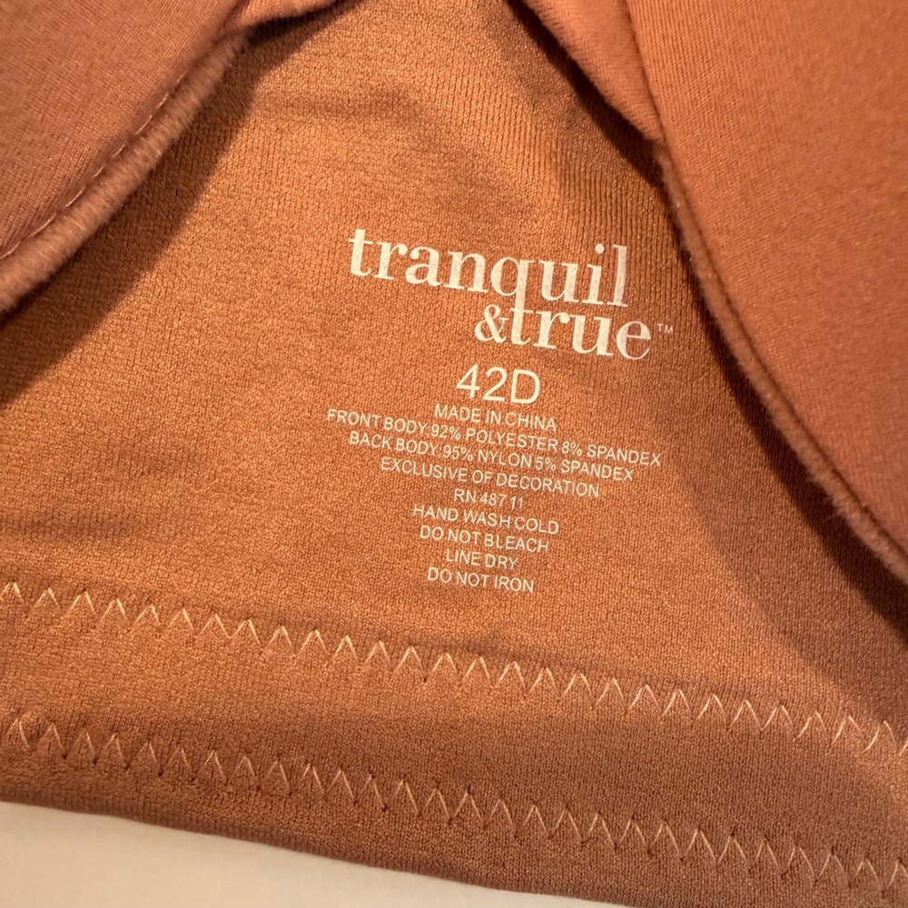 Front Close Underwire T-Shirt Bra 42D NEW Tan Nude Molded Cups Adjustable Straps - Picture 7 of 11